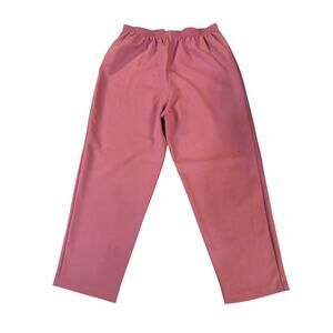 Vintage Donnkenny Pants Womens 16 Mauve Pink High Waist Tapered USA 80s 90s